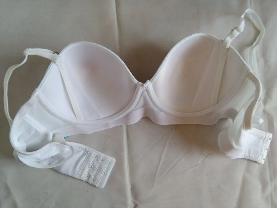 Branco Das Mulheres Push Up Underwire 1/2 Cup Bra 38B Multi Maneira Bra De  $92,59