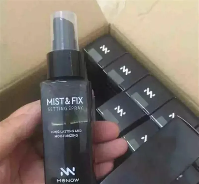 Hot New Makeup Menow MISTFIX spray fissante Primer idratante a lunga durata 75ml Spedizione Dhl