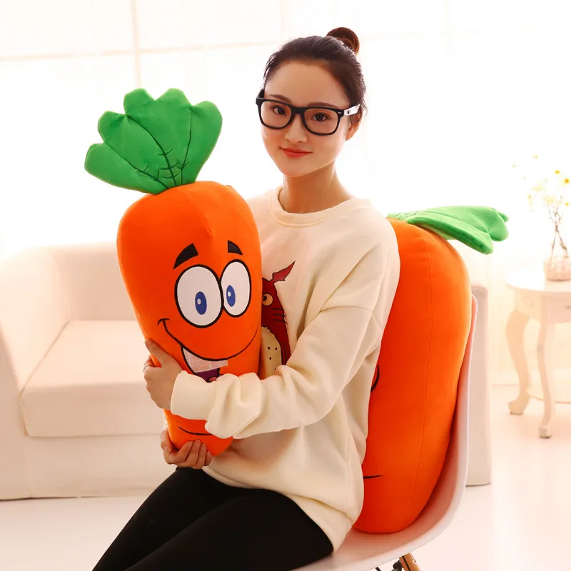 vegetables radish fluffy sleeping pillow cushion cute plush toy doll decorative pillow for sofa or car creative home furnishing cushion