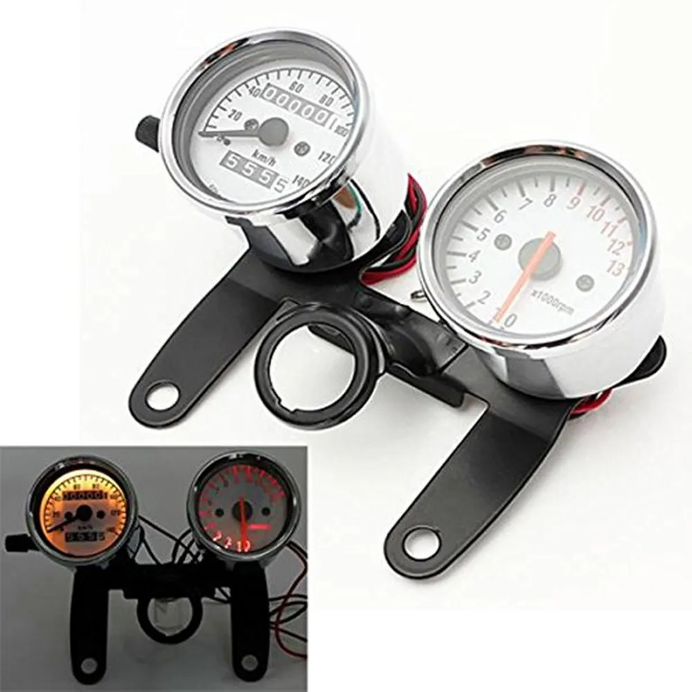3 In 1 Universal Quad Lock Motorcycle Mount Scooter Tachometer And