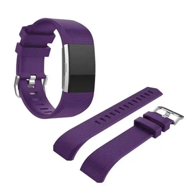 Силиконовые замена полосы для Fitbit заряда 2 наручные часы ремешок ремешок ремешок ремешок спорт ремешок 10 шт./лот
