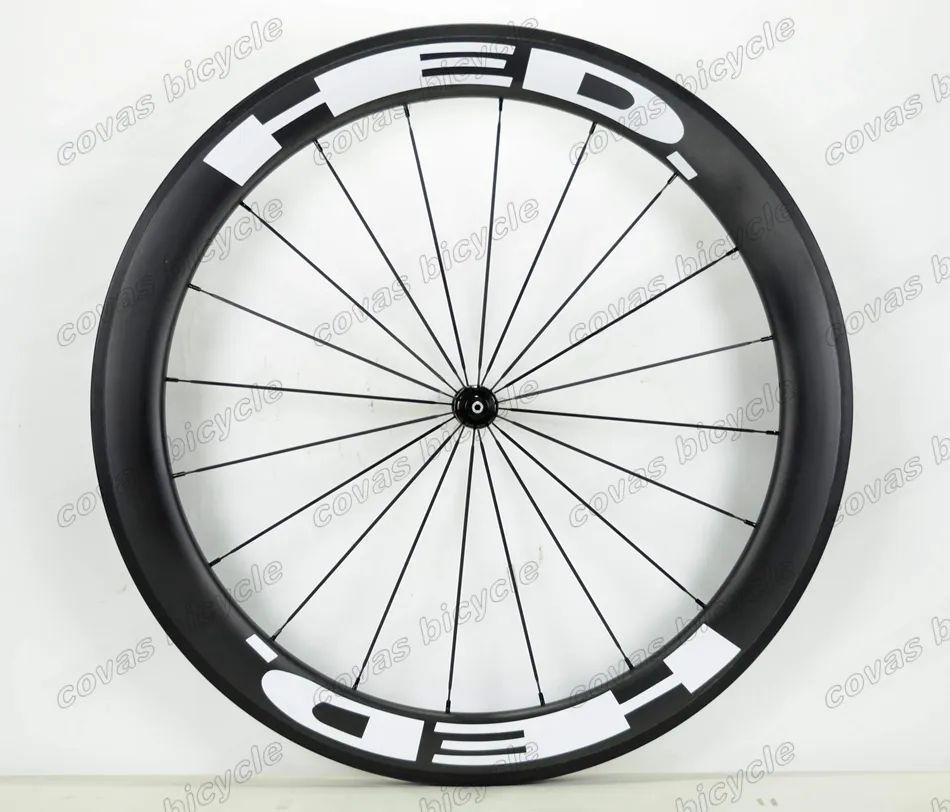 700c 25mm Largura Rodas de Carbono Frente 60mm traseira traseira 88mm CLINCHER / TUNBULAR ROAD BICK WHEELSET com Powerway R36 Straight Puxe Hub UD Fashion Finish