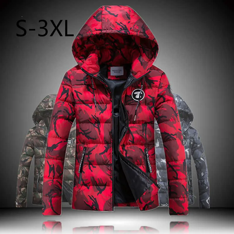 Wholesale- Mens Casual Jacket Winter Parkas Thicker Outwear Down Coat Hoodies Overcoat Lovers Sweatheart Clothes Large Size Clothing 2016