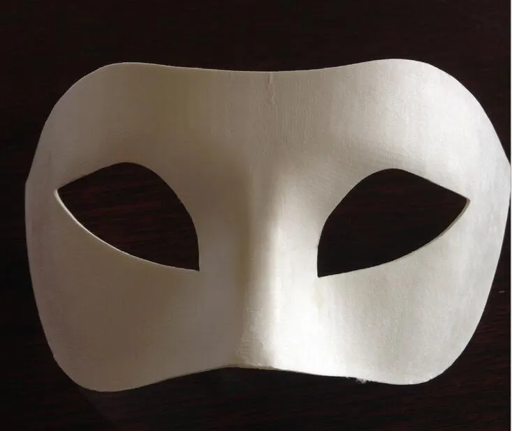 Melhor Máscara DIY Pintados À Mão Dia Das Bruxas Branco Máscara Facial Zorro Coroa Borboleta Máscara de Papel Em branco Masquerade Partido Máscaras de Cosplay