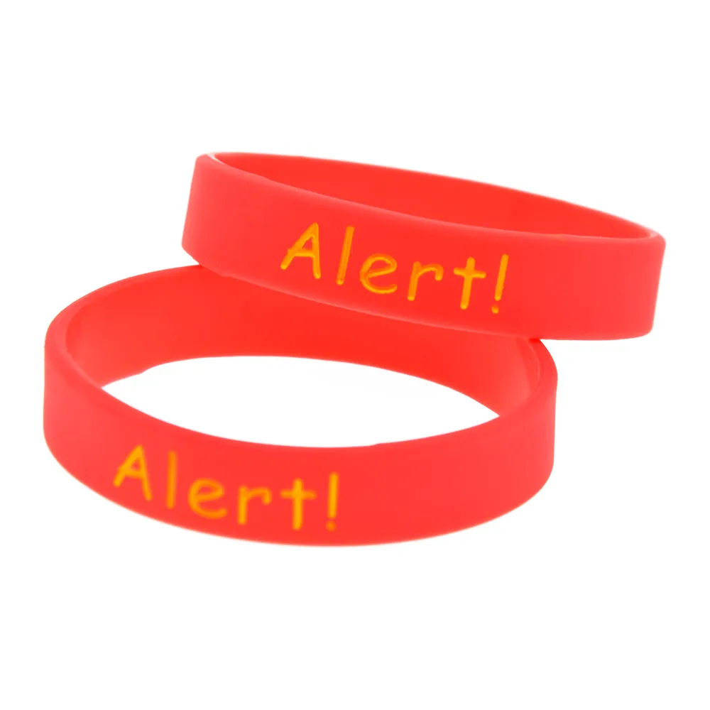 Gluten Allergy Silicone Rubber Wristband For Kids Great to Used In School Or Outdoor Activities