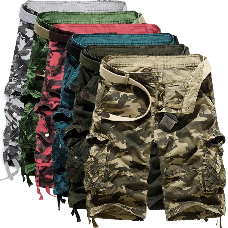 bundel Geniet kalmeren Groothandel Heren Camouflage Cargo Shorts 2020 Nieuwe Mannelijke Leger  Losse Lading Broek Mannen Casual Werk Korte Broek Plus Size Geen Riem Van  26,22 € | DHgate