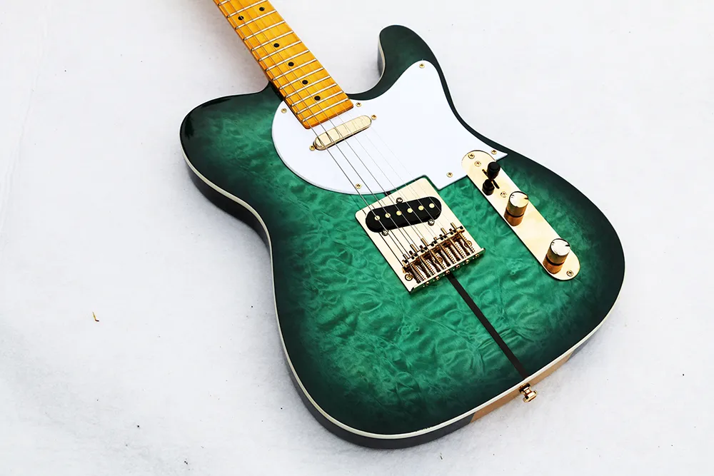 Nuovo arrivo Custom Shop Chitarra elettrica Merle Haggard Signature Tuff Dog - Qualità eccellente, SUPER RARO, colore verde