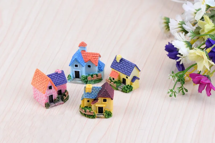 Haus Cottages Garten Dekoration Mini Handwerk Miniatur Feenhäuser Mikro Landschaftsbau Dekor DIY Zubehör