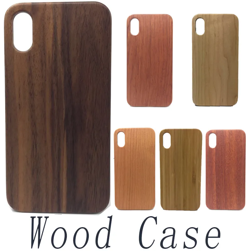 Custodia in vero legno ecologica per PC + custodia in legno Custodia originale in legno antiurto per Samsung S8 S9 Plus Nota 8 S7 bordo