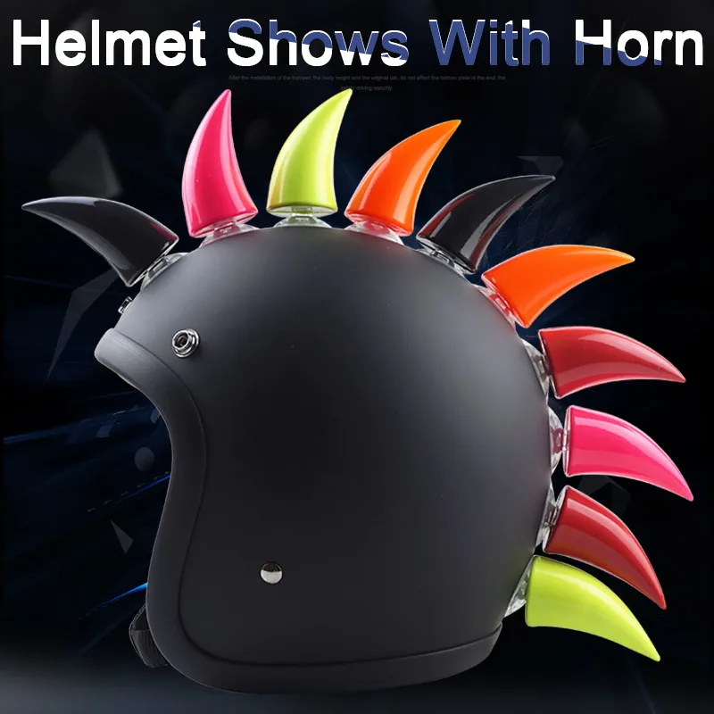 Universal Motorcycle Helmet Horn Decoration For Agv Hjc For Icon LS2