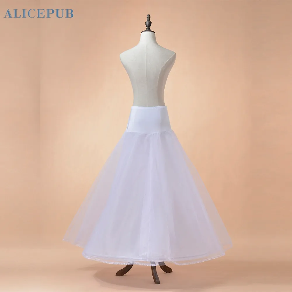 Jupon blanc noir pour robe ALine, accessoires de mariage, sous-jupe pour robe de bal longue Crinoline, grande taille QC100008MBL6103924