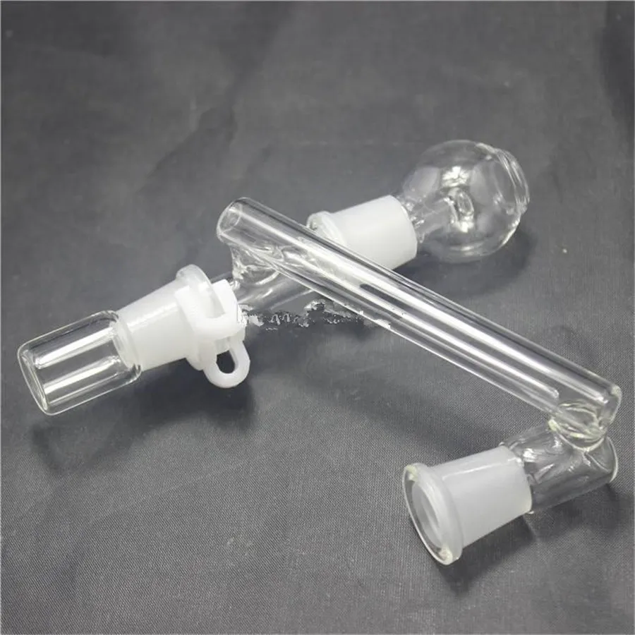 Adaptateur de kit de récupération d'huile en verre femelle 14mm / 18MM pour bangs en verre Plate-forme pétrolière et Dab Bocal à fond amovible Clip Keck Dôme en verre