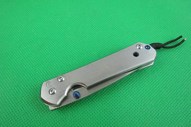 Specical Offer Small Folding Knife 440C 58HRC Blade CNC Mercerized Steel handle EDC Pocket Knives