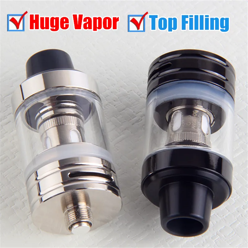 Otantik TVR K1 Atomizer Tek Tank 2ml Alt Ohm Buharlaştırıcı Üst Doldurma Kutu Modları için 2 Renk Kbox Mini Topbox 75W Mekanik Mod