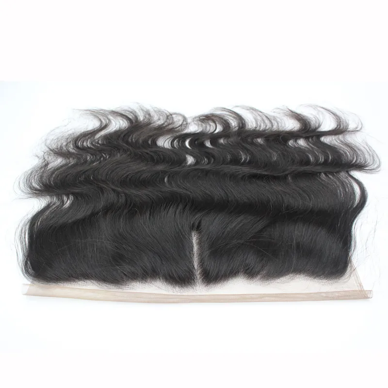 7a Virgin Body Wave Lace Frontal Closure Human Hair Brazylijskie Koronki Fronts 13 * 4 1B Środkowej części Peruwiańskie Koronki Frontals Włosy 8 