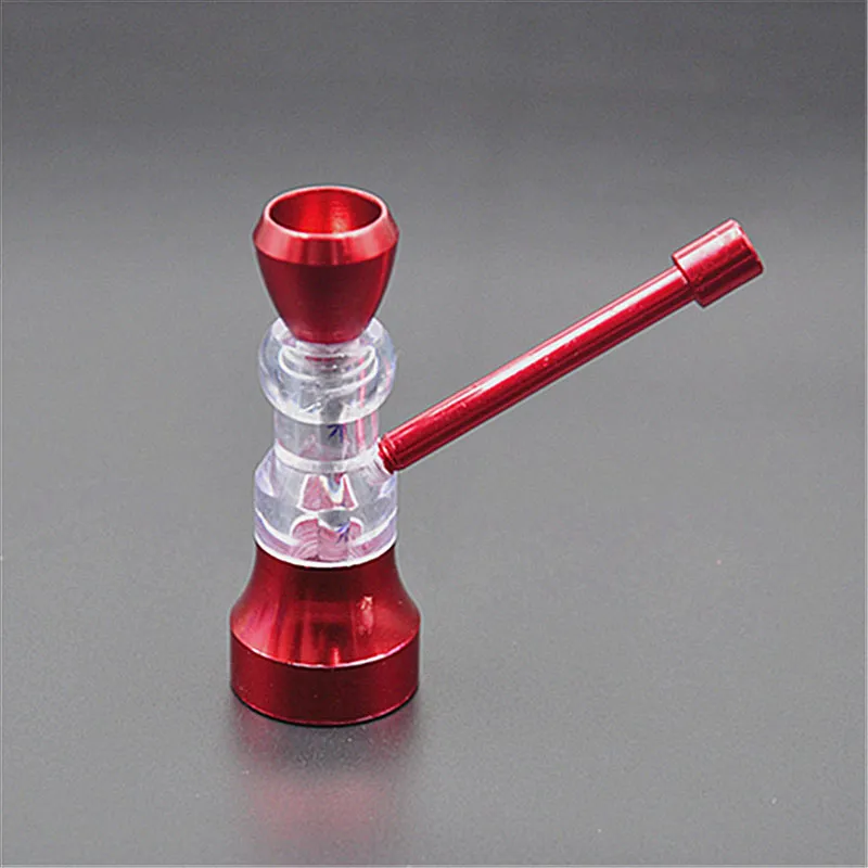 Metal pipe Mini water bongs 2017 newest bubbler smoking wid dry herb Vaporizer tobacco torch butane 