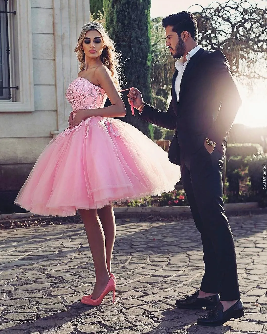 Poofy short prom dresses sale