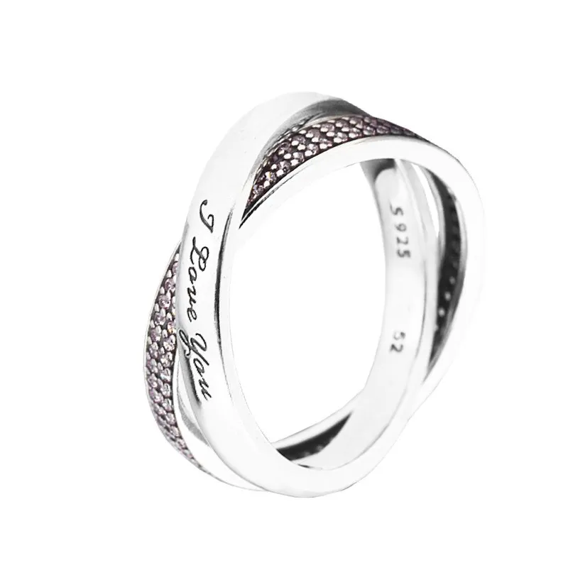 Anéis compatíveis com Pandora Jewelry Sweet Promise Silver Ring para mulheres originais 100% 925 Sterling Silver jóias Anel inteiro2792