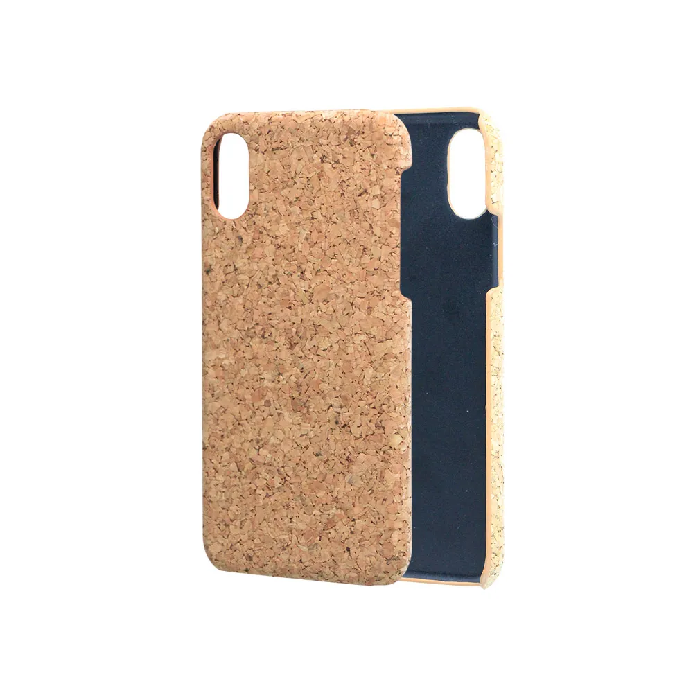 Fashion Cork Cases Compatible For Apple iPhone 11 12 13 8 7 6 Plus Case Protective Wood Mobile Cell Phone Back Cover - Light Brown