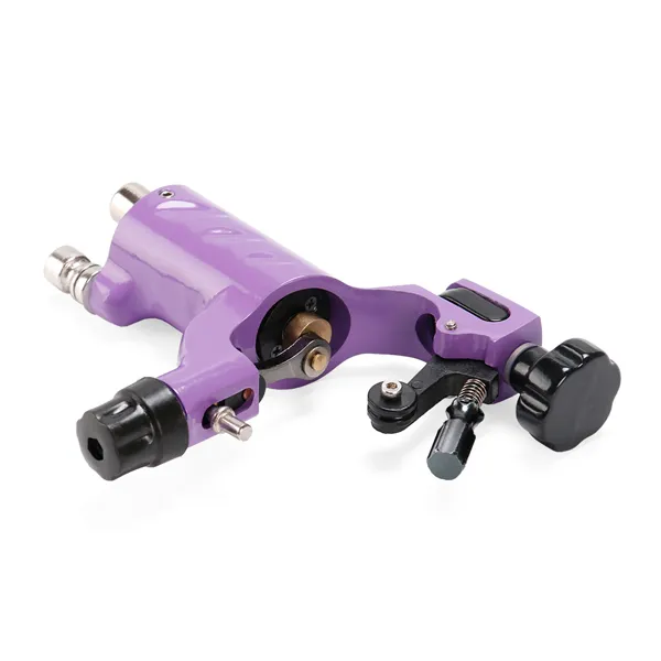 S Dragonfly Rotary Tattoo Machine Gun Purple Color for Tattoo Needle Ink Cups Tips Grips Kit349b