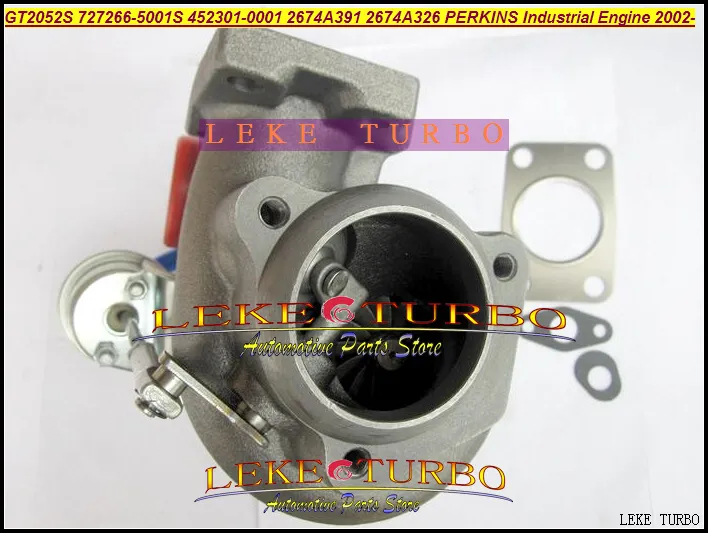 GT2052S 727266-5001S 452301-0001 2674A391 2674A326 Turbo Turbocharger For Perkins Industrial Engine 2002- Diesel