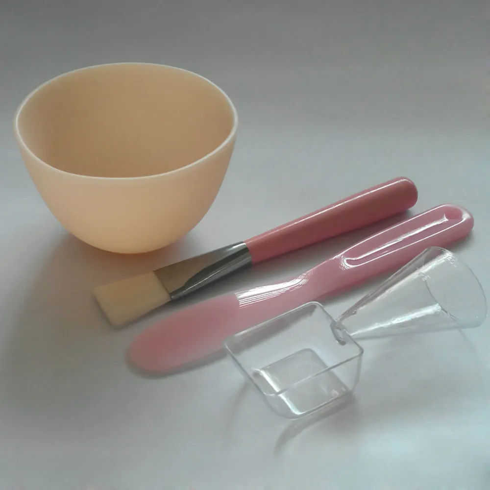 Elitzia ETBWP002 DIY Mask Bowl Set Four Piece Silicone Mask Bowl Stick Brush Homemade Mask Tool 2 Size Options