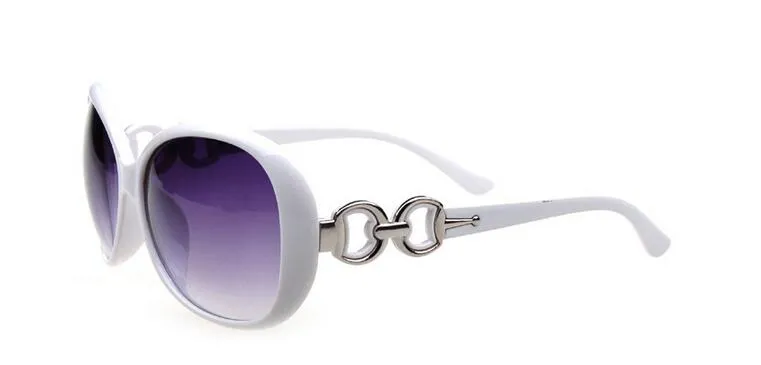 Kobiety Okulary Klasyczna Duża Marka Mody Projekt Eyewear Okrągłe Kolorowe Okulary Słońca Dla Kobiet 10 Sztuk / partia Darmowa Wysyłka