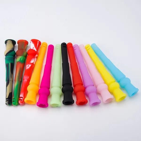 Silicone Downstem 14F 18M Air Cut 14mm Female 18mm Male Smoking Dropdown Glass Bongs Glass Water Dab Rig