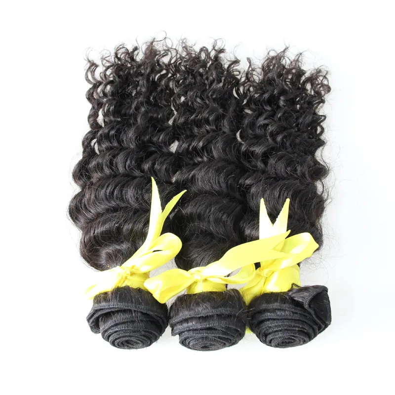 Onda profunda Remy Cabelo Bundles 300g cabelo virgem brasileiro 3 pacotes de Cor Natural extensões de cabelo humano