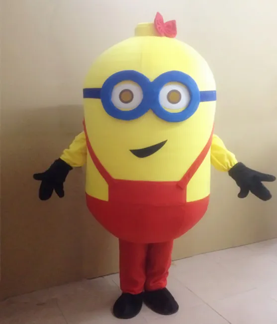 Disfraz de mascota minions de alta calidad para adultos Imagen 100% real