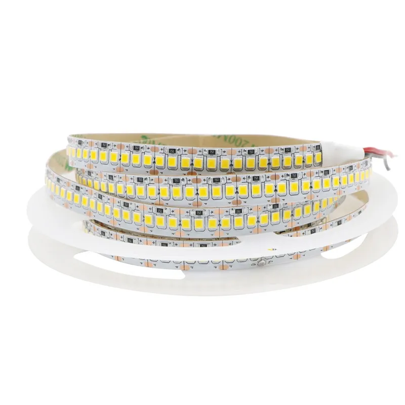 DC12V LED-Streifen Nicht wasserdicht 5m/Lot Flexibler LED-Streifen SMD 2835 240Led/M Warmweiß/Weiß/1200LEDS/Rolle LED-Band Extrahell