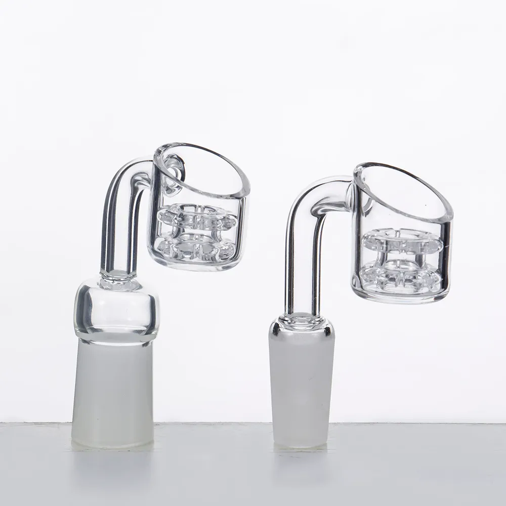 Quartz Nails Diamond Knot Banger 21.5mm OD Double Stack Domeless Dab ...