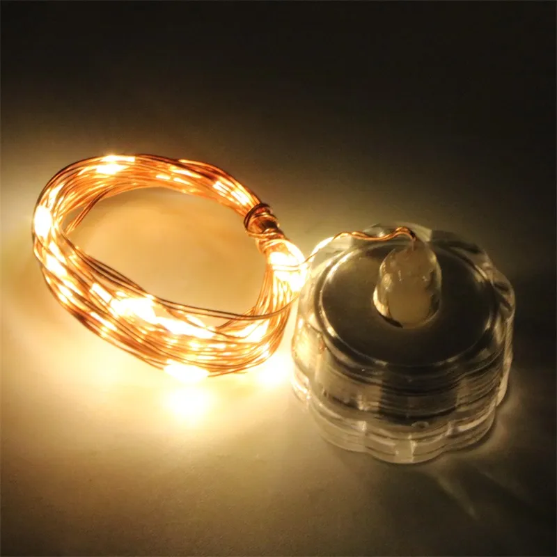 Micro LED Lichterkette Mit Timer - 2m, 20 LEDs, Wasserdicht Für Deko