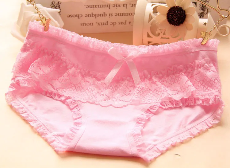 vendita Candy Lace Bracciale Donna bella Mutandine Cotton Lady underwear NP006