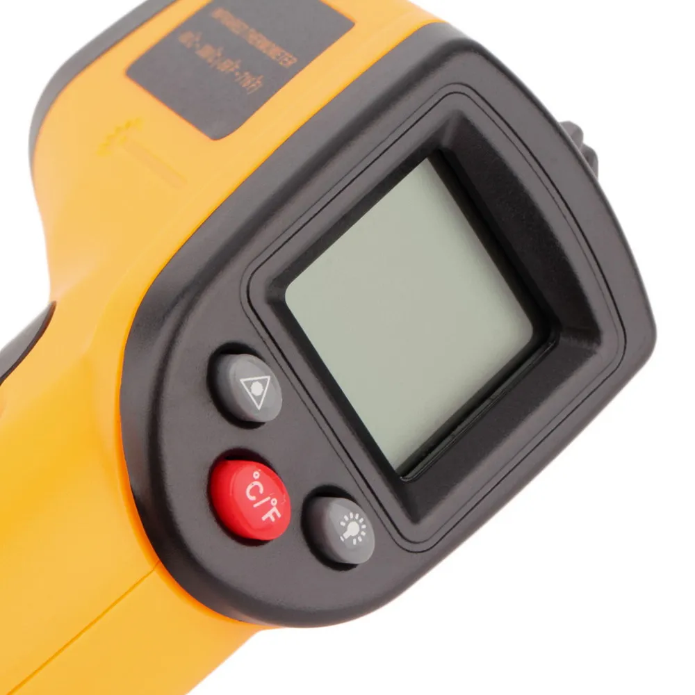 Nowy Laser LCD Cyfrowy podczerwień IR THERMOMETER GM320 Miernik temperatury Punkt pistoletu -50 ~ 380 Stopień Termometr bezkontaktowy