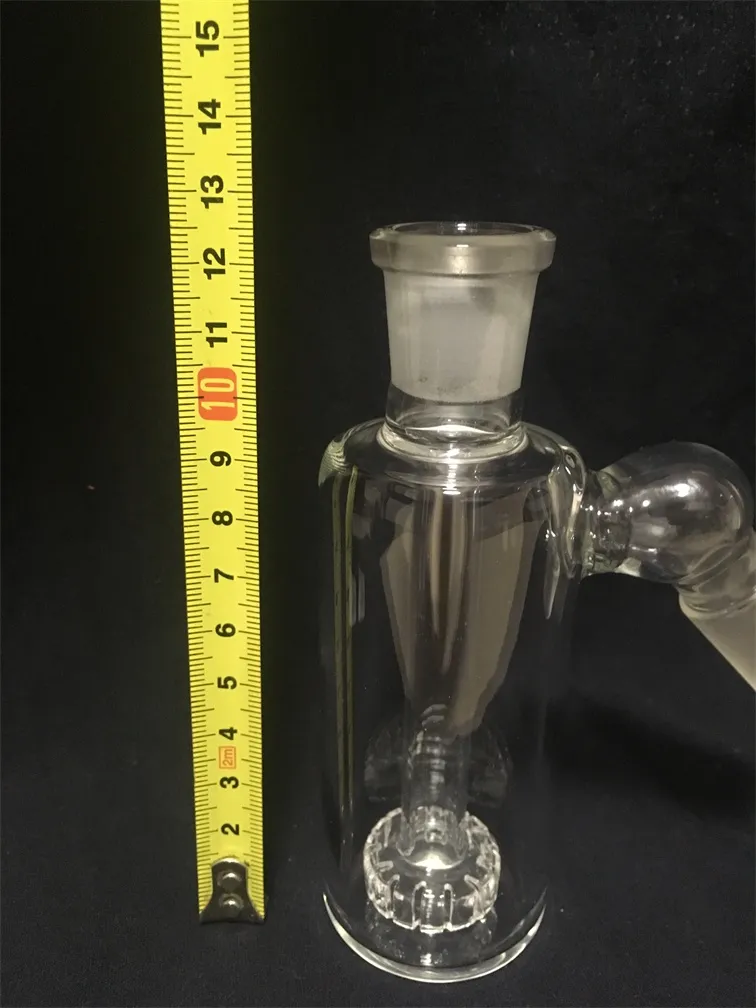 Glass hookah 45-degree ash catcher water pipe bongs 18mm joint drilling rig smoking accessories price concessions