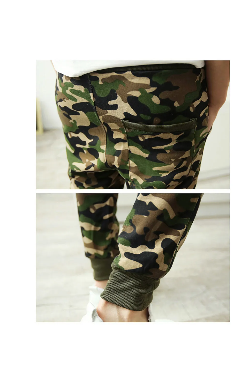 Camo Bol Joggers Erkekler Uzun Harem Pantolon Moda İnce Fit Kamuflaj Pantolon Erkek Harem Swearpants Kargo Pantolon Günlük WEA1577