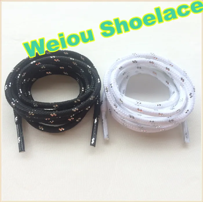 Weiou Sports White Black Silver Flash Flaces Rope Rope For Outdoor Climbing Nasual Shoes 120cm Fashion Usisex Bootlace8658521