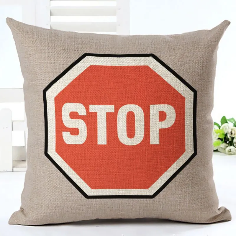 vintage letters cushion cover love quote couch sofa throw pillow case numbers life words almofada creative home office decor