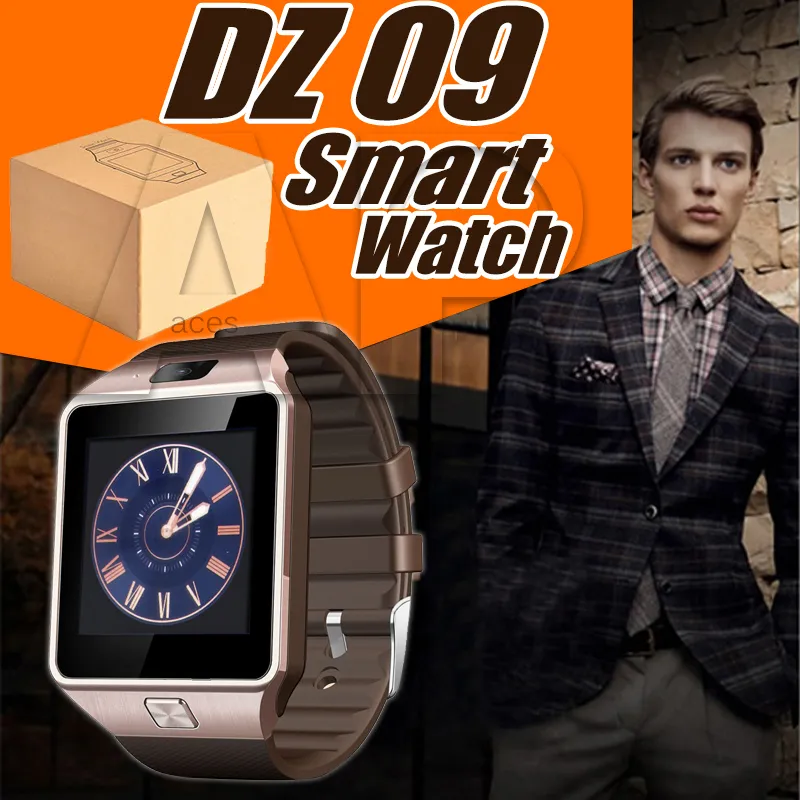 Smartwatch DZ09 Smart Watch Phone Camera SIM Card For Android Phones Intelligent Mobile Phone Watches Can Record Sleep State With Package
