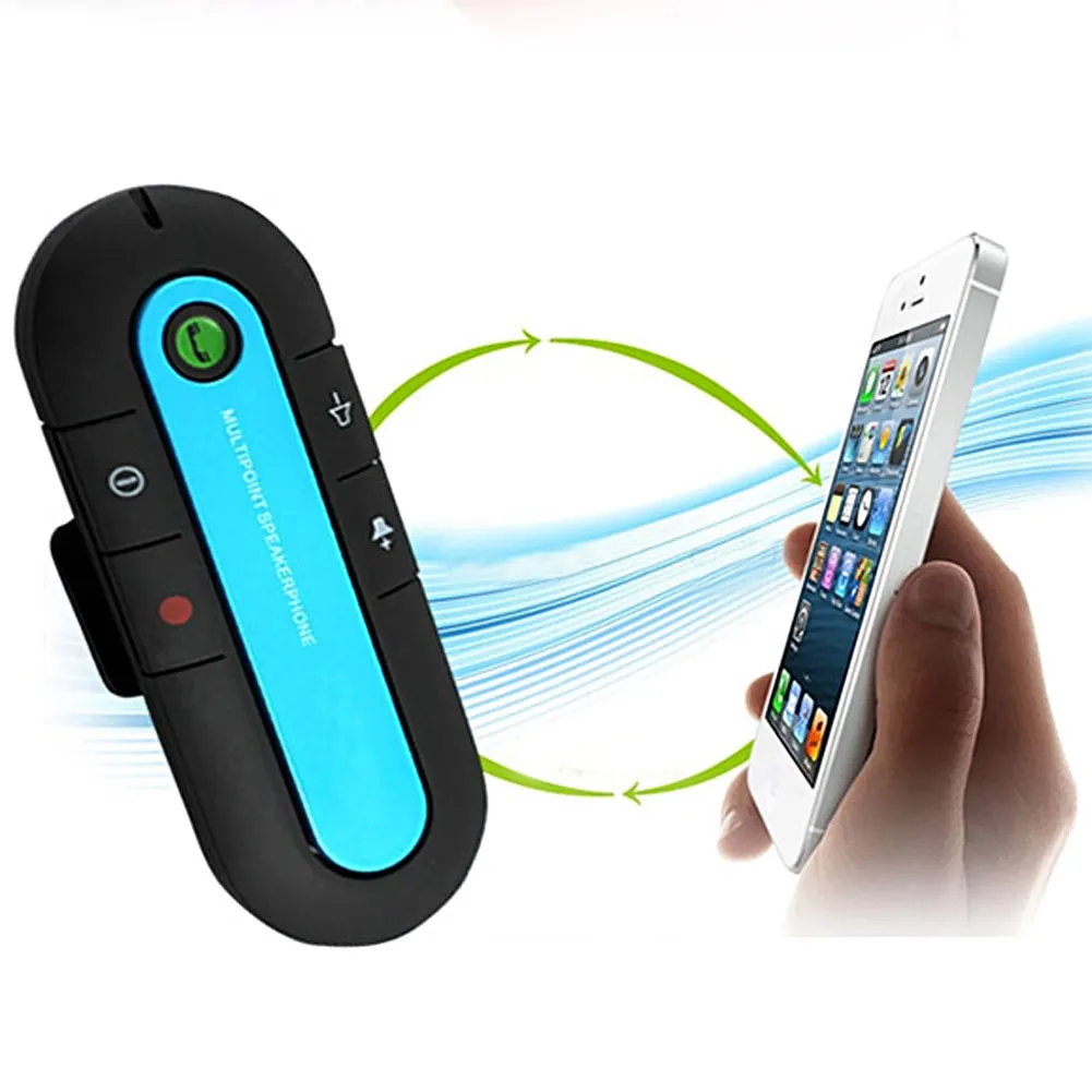 Bluetooth Car Kit Handsfree FM Transmitter MP3 Player With USB Charger Belt Clip Voltage Display Micro SD TF Music Playing