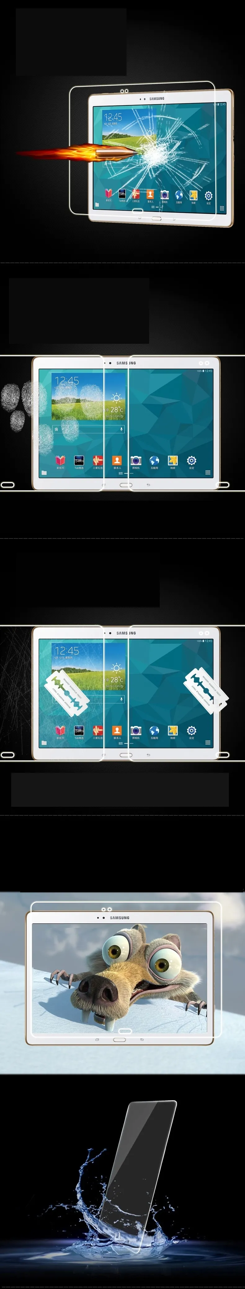 9H Premium Tempered Glass Skärmskydd för Samsung Galaxy Tab T210 T230 T280 T285 T110 T350 T700 T710 / 