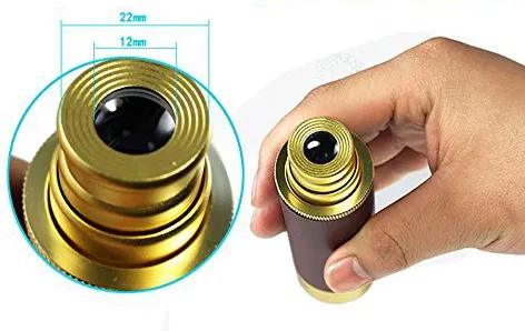 Pirate Telescope Monocular Brass Aluminum Alloy Copper Zoom Lens Kit Handheld Adjustable for Kids Toy Adult Birthday Gift Travel V9864936