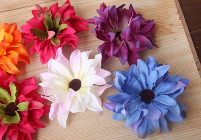 11cm/4.3inch wholesale emulational silk big COREOPSIS flower head for home,garden,wedding,or wall ornament decoration