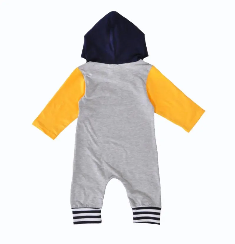 Baby Clothes Sets Fashion Spring Autumn Newborn Baby Boys Girls Indian Wolf Hoodie Romper Jumpsuit Outfits Clothes Kids Children Clothing