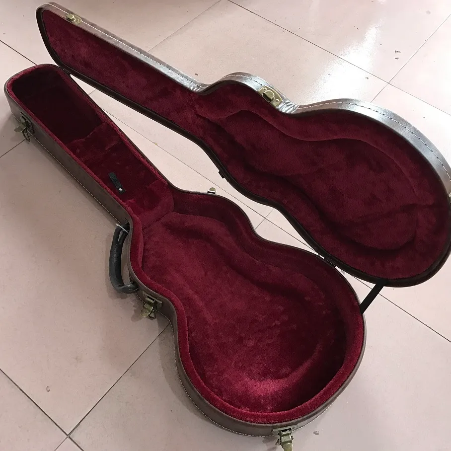 hardcase for L-p electric guitar, Electric Guitar Brown/Black Hardcase , many colors including , some countries 