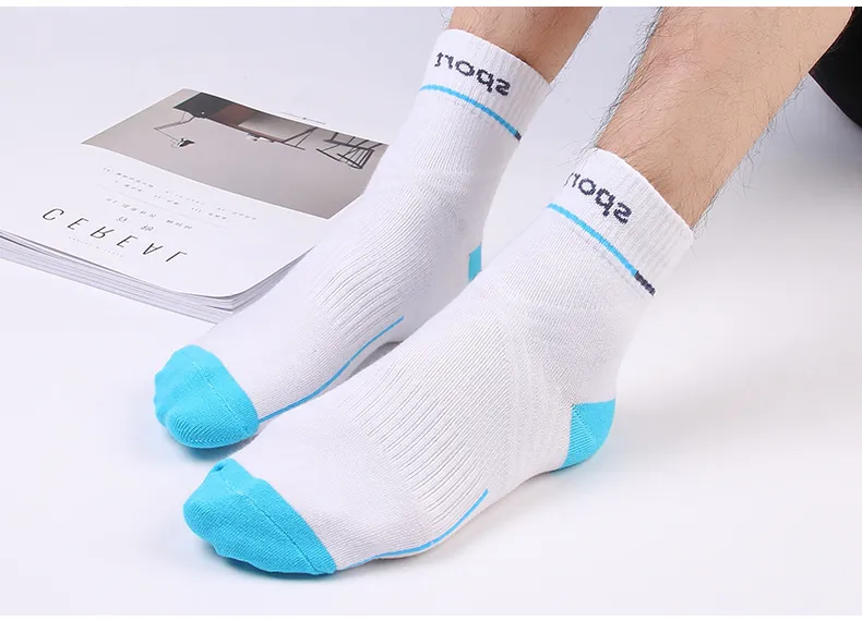Marka yeni profesyonel bel pamuk erkek çorap tüp spor çorap badminton nw034