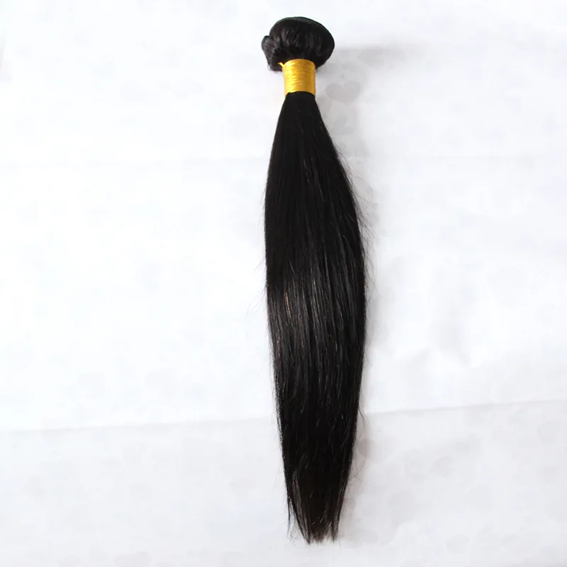 Remy Weave Bundles Cynosure Hair Cheveux Humains Brésiliens Droite 1 Pièce Weave Naturel Noir Couleur 1b