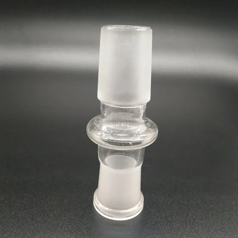 Hot Selling 10 Styles Glass Bong Adapter 14.4 18.8 Man till kvinnlig gemensam 14mm 18mm Kvinna till Man Converter Glass Adapter