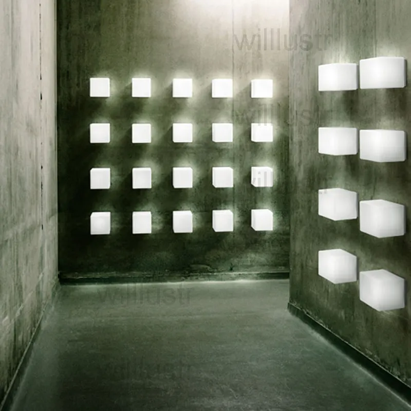 Willlustrust Itre Cubi Wall Sconce lampa ufficio stile design nowoczesne el el restauracja wern ganek